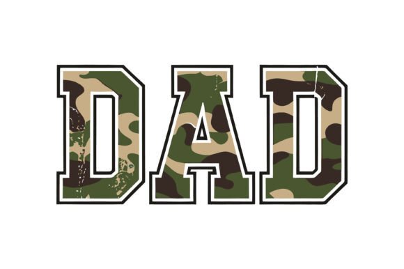Camo Dad Typography: The Font That Combines Grit and Heart