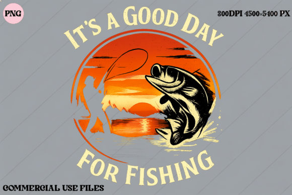 Catch the Golden Hour: Designing with the Fishing Sunset Bass Catch Graphic