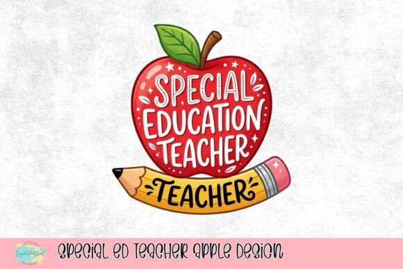 Celebrate Educators: The Whimsical Special Ed Teacher Apple Design