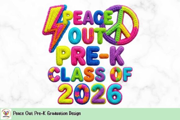 Celebrate Pre-K Milestones with a Vibrant Peace Out Design