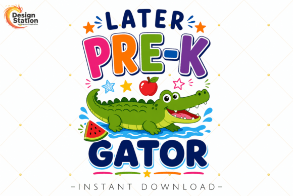Celebrate Pre-K Milestones with This Adorable Alligator Design