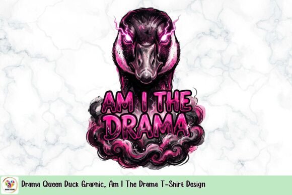 Drama Queen Duck Graphic: Unleash Bold Personality