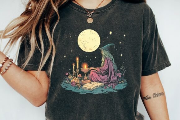 Enchant Your Projects with Witchy Moon Ritual Floral Design