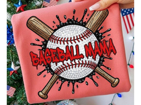 Game Day Spirit: The Splatter Style Baseball Mama Design