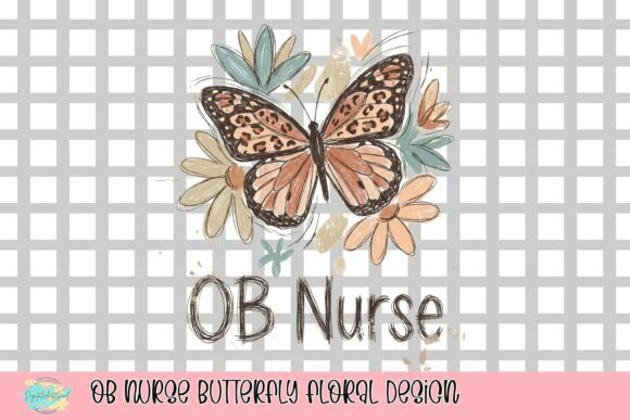 OB Nurse Butterfly Floral Design: A Tribute in Art
