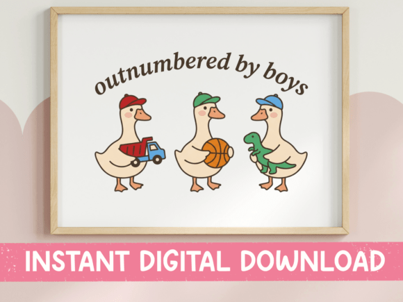Outnumbered by Boys: A Goose Design for Boy Moms