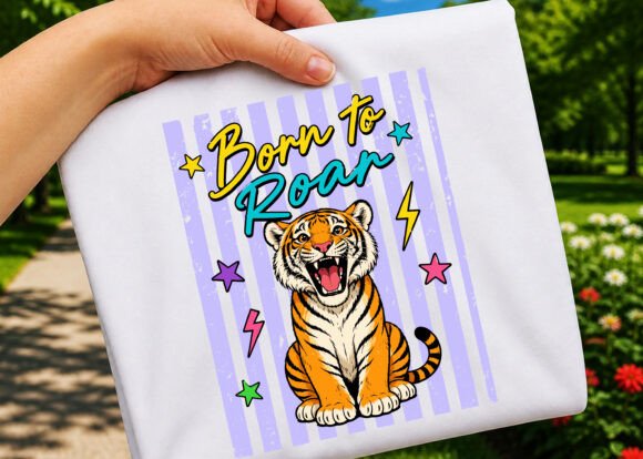 Unleash Your Brand’s Wild Side with Retro Tiger Design